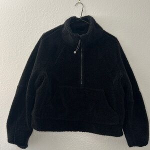 Lululemon Scuba Half Zip Black Sherpa M/L